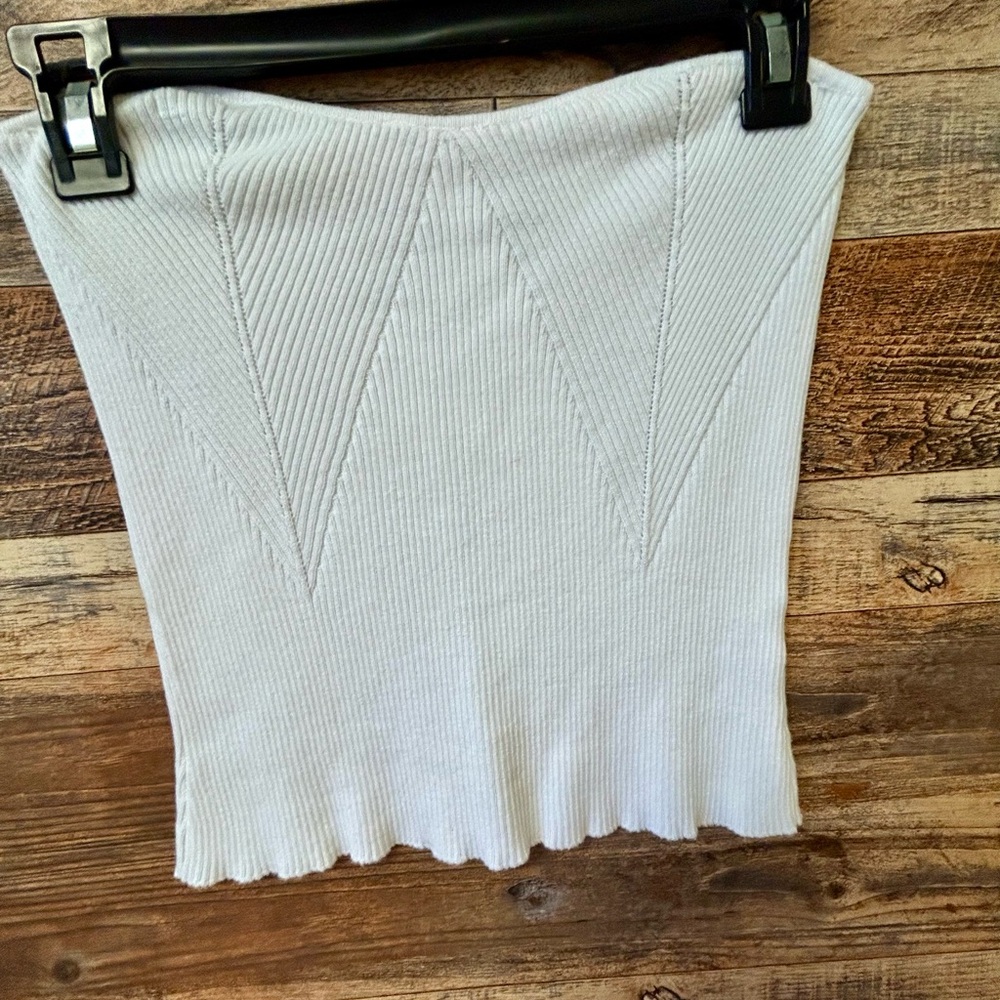 ASOS Strapless Ribbed Top - Picture 2 of 6